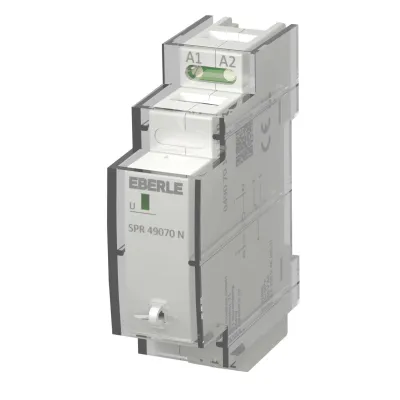Eberle Installationsrelais SPR 490 70 N | 1 Wechsler | 16 A | DIN-Schiene | 1TE | 230V AC | plombierbar | mechanisch