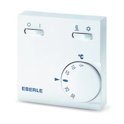 EBERLE Raumtemperaturregler RTR-E 6732 | Thermostat 230V 10A | Wandmontage | Bimetall | IP30 | weiß