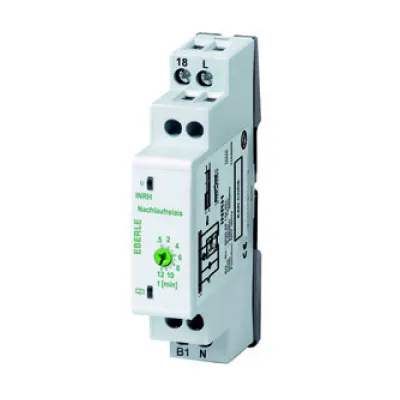 Eberle Nachlaufrelais INRH 3612701 | Zeitrelais 230V AC | 16A | 30s-12min | Rückfallverzögerung | DIN-Schiene