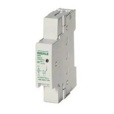 Eberle Speicherrelais SPR 49070 | Boilerrelais DIN-Schiene | 1 Wechsler 16A | AC 230V 50Hz | plombierbar | Weiß