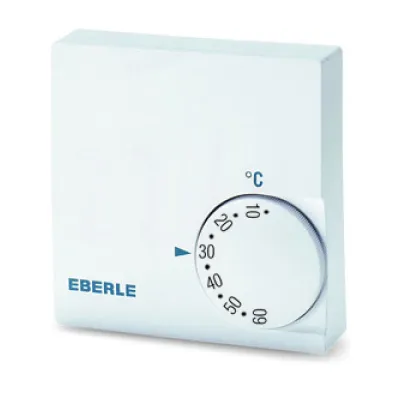 Eberle Raumtemperaturregler RTR-E 6705 | Raumthermostat 230V 10A | Aufputz | Bimetall | 5–60 °C | IP30 | weiß