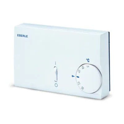 Eberle Raumtemperaturregler RTR-E 7610 | Raumthermostat 230V Aufputz | 2-Stufen | 10A | IP30 | 5–30°C | weiß