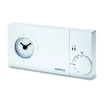 Eberle Uhrenthermostat easy 3 pt 517270351100 | analog | Tagesprogramm | 230V | 16A | Wandmontage | 5–30 °C | weiß