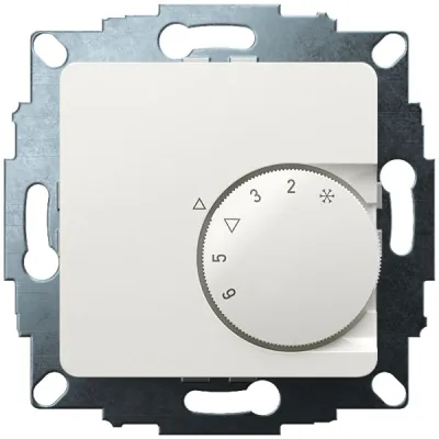 Eberle Raumthermostat UTE 1001 | Unterputz | 230V | 10A | 5–30 °C | Bimetall | 50x50 mm | polarweiß