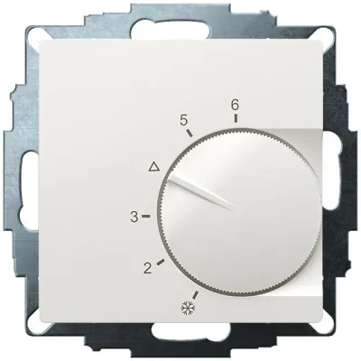 Eberle Raumtemperaturregler UTE 2100 | Unterputz Thermostat 230V | 5-30°C | Triac | 55x55 mm | weiß