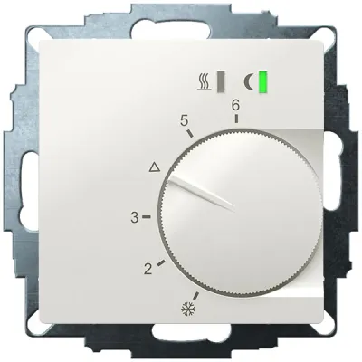 Eberle Raumtemperaturregler UTE 2500-RAL9010-G-55 | Unterputz Thermostat 230V | Heizen & Kühlen | Weiß