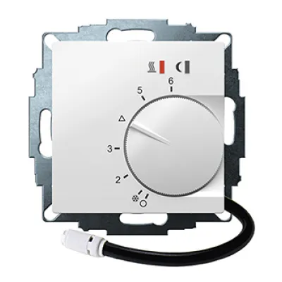 Eberle Raumthermostat UTE 2800-F-RAL9016-G-55 | UP-Thermostat 230V 16A | 10-40°C | externer Sensor | Weiß
