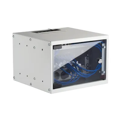 EFB Elektronik WGB-1004GR.30-SET1 | 10 Zoll Wandgehäuse 4HE | Set inkl. Zubehör | Stahl | 300mm Tiefe | grau