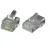 Bild: EFB Modular-Stecker RJ45 37519.1-100 | Crimp Plug | 8P8C ungeschirmt | für Rundkabel | transparent farblos | VE 100