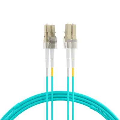 EFB Patchkabel Duplex Jumper O0312.2 | LWL Patchkabel LC-LC | OM3 50/125µ | Duplex | 2m | LSZH | aqua