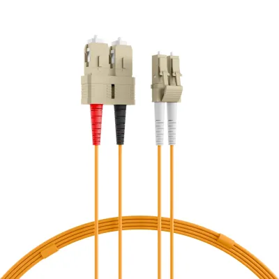 EFB Elektronic LWL Patchkabel O0320.2 | Duplex Jumper | LC-SC | OM2 50/125µm | 2m | LSZH | orange