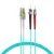 Bild: Techly LWL-Patchkabel ILWL D5-STLC-020/OM3 | LC-ST Duplex | OM3 Multimode 50/125µm | 2m | halogenfrei | aqua (blau)