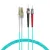 Bild: Techly LWL-Patchkabel ILWL D5-STLC-020/OM3 | LC-ST Duplex | OM3 Multimode 50/125µm | 2m | halogenfrei | aqua (blau)
