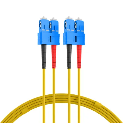 EFB Elektronik LWL Patchkabel Duplex O2513.2 | SC-SC 9/125µm OS2 | Singlemode | 2m | LSZH halogenfrei | gelb