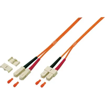 EFB Elektronik LWL Patchkabel Duplex O2513.2 | SC-SC 9/125µm OS2 | Singlemode | 2m | LSZH halogenfrei | gelb