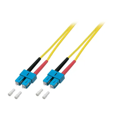 EFB Elektronik LWL Patchkabel Duplex O2513.2 | SC-SC 9/125µm OS2 | Singlemode | 2m | LSZH halogenfrei | gelb