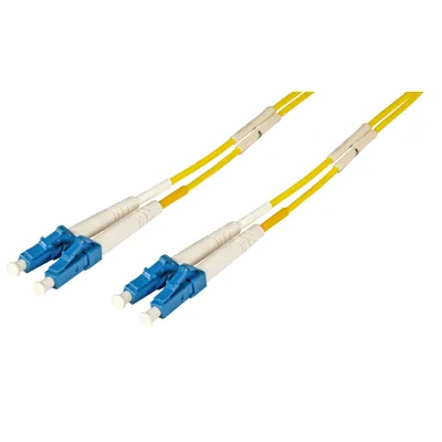 EFB LWL-Patchkabel O0350.10 | Glasfaser Duplex Jumper LC-LC | OS2 Singlemode | 10m | 9/125µm | LSZH | gelb