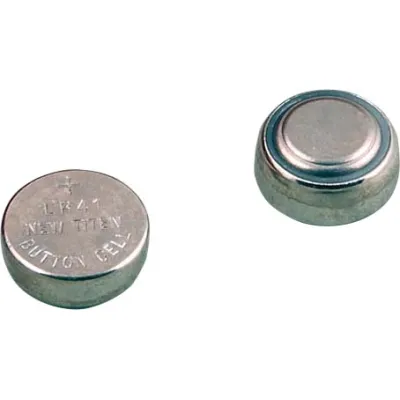 EFB Elektronik Knopfzelle DC10002 | LR41 Ersatzbatterie 1,5V | Silberoxid/Zink | 40mAh | für Detektor | grau