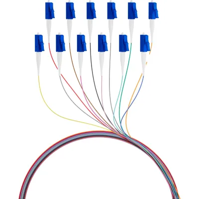 EFB-Elektronik LWL-Pigtail O0481.2 | LC Singlemode 9/125µm OS2 | 12er Set | 2m | farbig | Faserpigtail