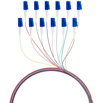 EFB-Elektronik LWL-Pigtail O0481.2 | LC Singlemode 9/125µm OS2 | 12er Set | 2m | farbig | Faserpigtail