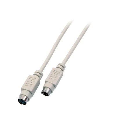 EFB Elektronic PS/2 Verlängerungskabel EK323.5 | 5m | 6-polig Stecker/Buchse | Maus Tastatur | geschirmt | beige