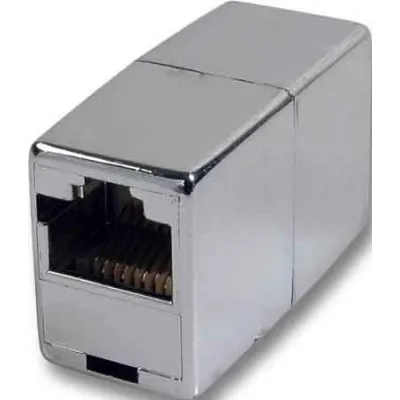 EFB Modular-Kupplung RJ45 37507.1 Bu/Bu 8/8 metallfarben 1:1 EFB Modular-Kupplun