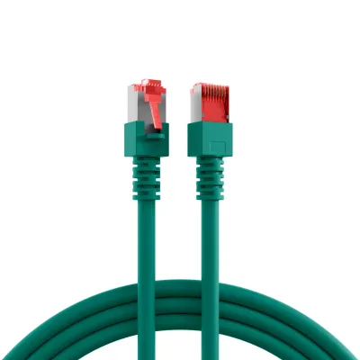 EFB K5514.25 Patchkabel Cat6 25m | S/FTP | RJ45 | AWG27 | PiMF | LSZH | flammwidrig | grün