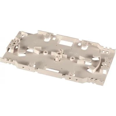 EFB Spleißkassette 53100.200 | für 2 Spleißhalter | 24 Spleißschutz | stapelbar | Kunststoff RAL9010 | ohne Deckel