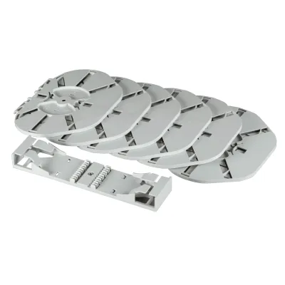 EFB Spleißkassette STHD2-4-12A ANT 4x12 | 4 x 12 Fasern | 6mm Höhe | mit Spleißhalter | für Crimpspleißschutz