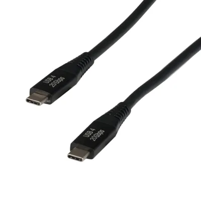 EFB-Elektronik Anschlusskabel EBUSBC40-20G.2 | USB4.0 Typ-C Kabel | 20 Gbit/s | 2m | 100W Power Delivery | 8K | schwarz