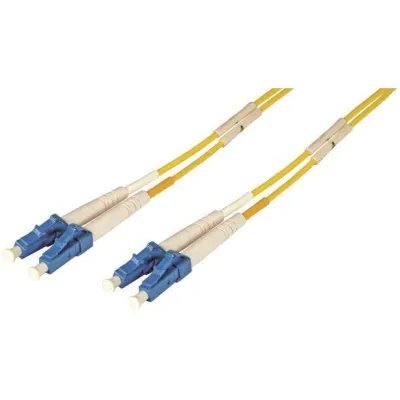 EFB LWL-Patchkabel O0350.0,5 | LC-Duplex | Singlemode OS2 | Duplex | 0,5m | halogenfrei | gelb