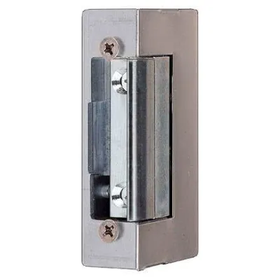 Assa Abloy Türöffner 17-----10635D11 | 6-12V AC/DC | Edelstahl | Flachschließblech 110x24mm | DIN L/R | Silber