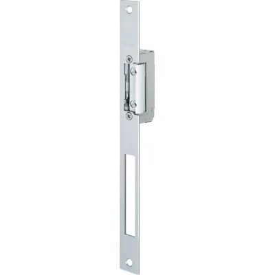 Assa Abloy effeff Türöffner 11805--43435A71 | 10-24V AC/DC | Radiusfalle 3mm | Edelstahl | DIN L/R | Flachschließblech