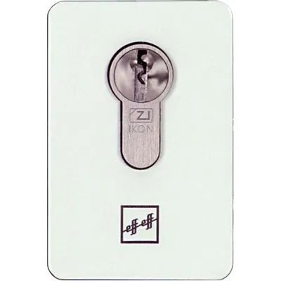 Assa Abloy effeff Rosetteneinsatz 49510-3-7293-00 | Türcodebeschlag | Euro-Profilzylinder | Entfernung 72 mm | grauweiß