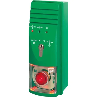 EFFEFF Steuerterminal 1338-20-----F00 | Fluchttürsteuerung mit Zylinder | Aufputz | 230V | 3 Eingänge | 2 Ausgänge