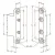 Bild: Assa Abloy effeff Stromübertrager 10305 | 2-polig | für Zweiflügeltüren & Fenster | 24V | 1,5A | Messing vernickelt