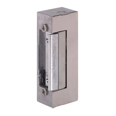 Assa Abloy Türöffner 17E-F41 | elektrisch | 24V DC | DIN links/rechts | mechanische Entriegelung | Edelstahl | Silber