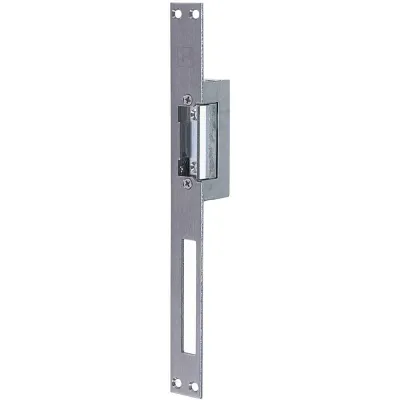 Assa Abloy effeff Türöffner 27E HZ L/R EST | 6-12V AC/DC | Einbau | Arbeitsstrom | Flachschließblech | Edelstahl
