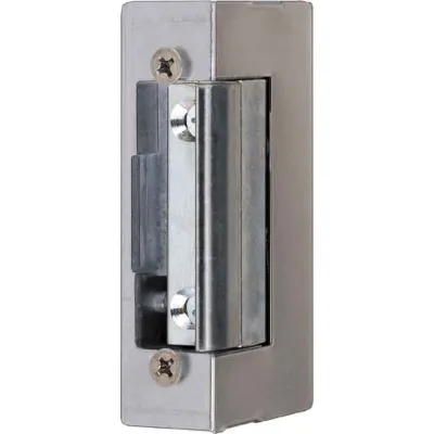 Assa Abloy effeff Türöffner 1705---02135E41 | 12V DC | Edelstahl | Arbeitsstrom | mit Diode | DIN links/rechts | Silber