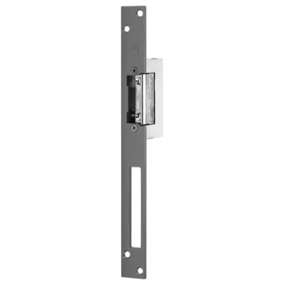 Assa Abloy effeff Türöffner 17HZ L/R EST | Standard-Türöffner | 6-12V AC/DC | Edelstahl | Einbau | flaches Schließblech