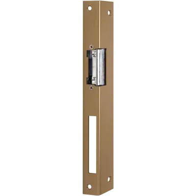 Assa Abloy effeff Türöffner 17E iW | Elektrotüröffner | 6-12V AC/DC | DIN links | Winkelschließblech | goldfarben