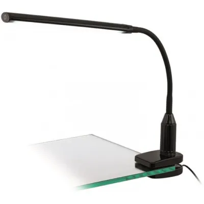 EGLO LED Klemmleuchte LAROA 96437 | Schreibtischlampe mit Touch-Dimmer | 4,5W 550lm 4000K | flexibel | Schwarz