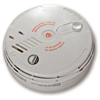 EI Electronics Sirene 230V Ei167-D | Innensirene | drahtvernetzbar | 10 Jahre Akku | akustischer Alarm | Testknopf