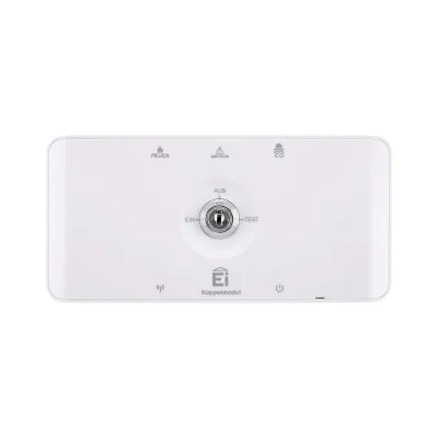 Ei Electronics Koppelmodul Ei414 | Relaismodul für Funkrauchmelder | 230V AC/11-30V DC | Notstrom | Feuer CO Alarm