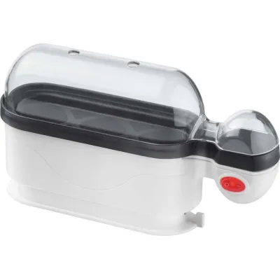 Steba Eierkocher EK 4 | für 3 Eier | antihaftbeschichtete Kochschale | 350 Watt | Messbecher mit Eierpick | weiß