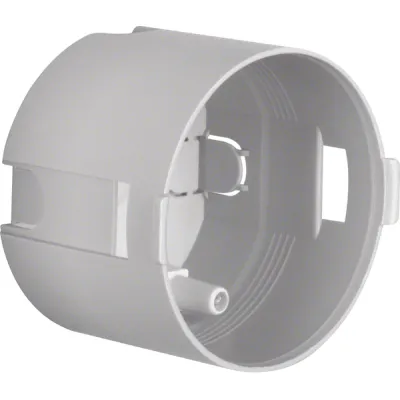 Berker Berührungsschutzdose 91820 | Hohlwand-Einbaudose Ø 45 mm | 4 Leitungseinführungen | Kunststoff grau