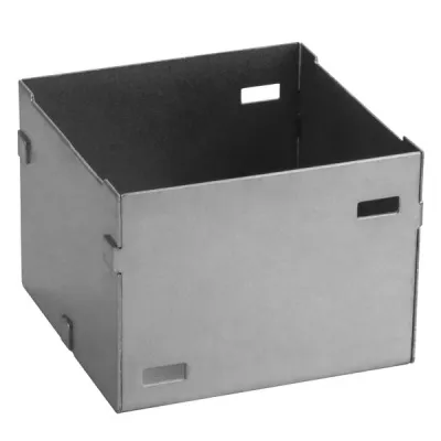 Brumberg Einputzgehäuse 3702 | LED Einbaugehäuse für Wandeinbauleuchte P3729 | 72x70x54mm | Stahl | silber