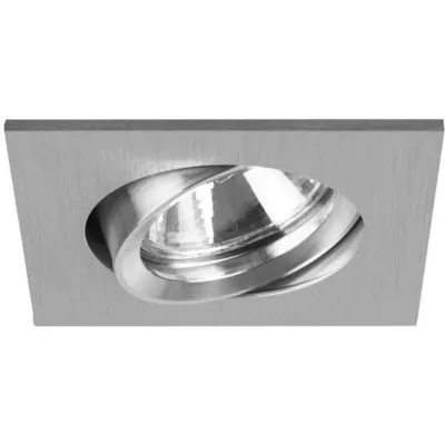 BRUMBERG Einbaustrahler GX5,3 | quadratisch | schwenkbar | Aluminium | 12V | 13W | ohne Leuchtmittel | IP20