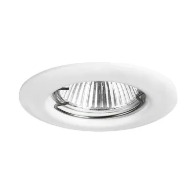 Brumberg Einbaustrahler 325207 | NV-Halogenlampe GX5,3 | 50W | Einbaudownlight rund | Aluminiumdruckguss | weiß
