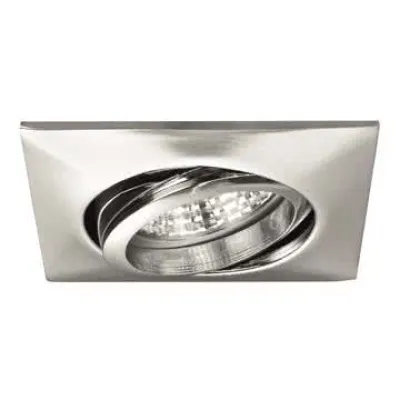 Brumberg Einbaustrahler 1964.03 | NV-Halogen GX5,3 50W | quadratisch schwenkbar | 68mm | chrom matt | IP20